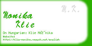 monika klie business card